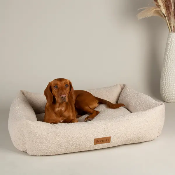 Image of Scruffs Boucle Box Bed Ivory