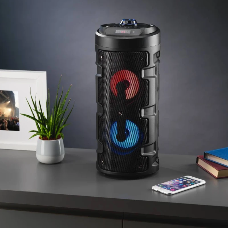Image of MENKIND Typhoon 101 Portable Bluetooth Speaker - Black 5056327920571