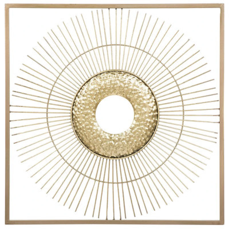Image of Beliani Wall Decor Mercury Metal 50 Cm Gold