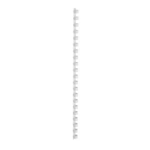 image of 5 Star Office Binding Combs Plastic 21 Ring 65 Sheets A4 10mm White Pack 100