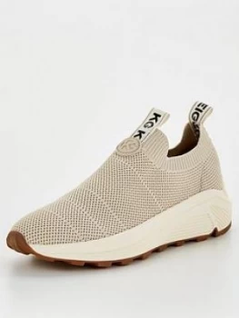 Image of Kg Loaded Knit Low Top Trainer - Taupe