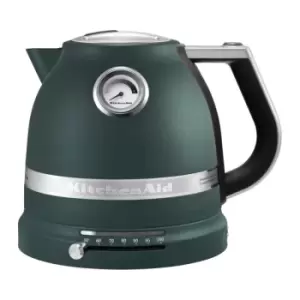 Image of KitchenAid 5KEK1522BPP Variable Temperature Artisan 1.5L Kettle - Pebble Palm, Check - []