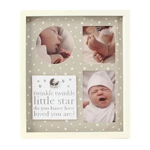 Bambino Triple Aperture Twinkle Little Star Photo Frame