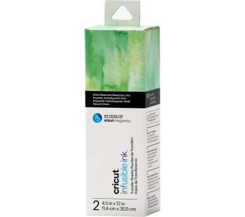 Image of CRICUT Infusible Ink Transfer Sheets - Green Watercolour, Green