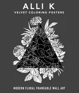 Image of modern velvet coloring prints a box set of frameable wall art