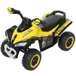 Reiten Kids Ride On Quad Bike with Foot-to-Floor, Sliding & Walking - Yellow