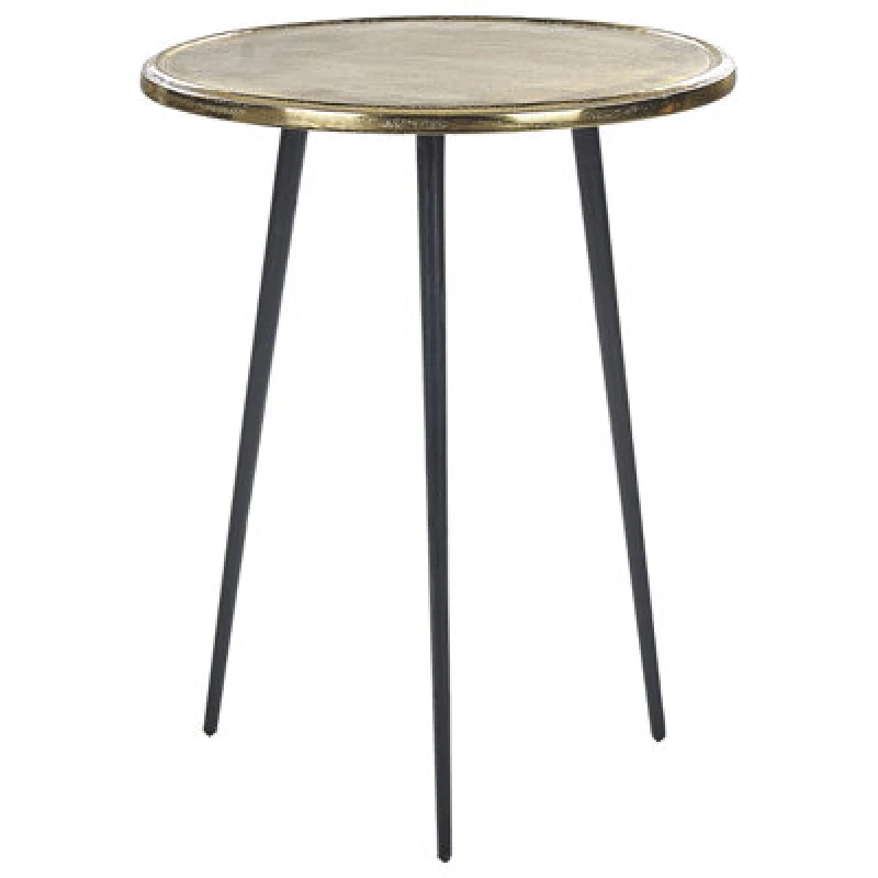 Image of Beliani Retro Side Table Telfer Metal Gold