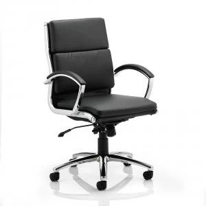 image of Adroit Classic Executive Chair With Arms Medium Back Black Ref