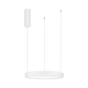 Image of Guelph Integrated LED Pendant Ceiling Light Sandy White Aluminium LED 30W 1080Lm 3000K - Merano