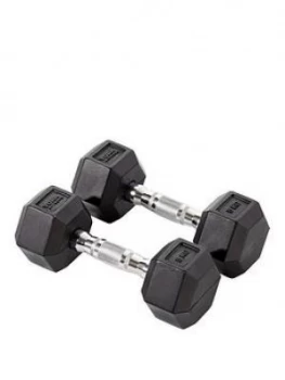 image of York Rubber Hex Dumbbell Pair 2 X 5KG