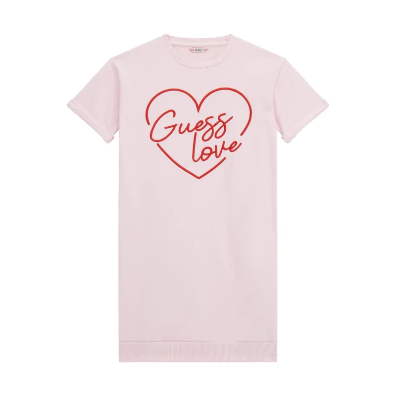 Image of Guess Girl t-shirt dress Guess Rose Female 10 ans