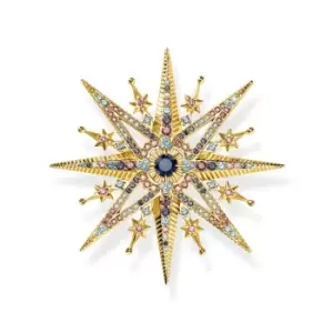 image of THOMAS SABO Gold Plated Magic Star Brooch