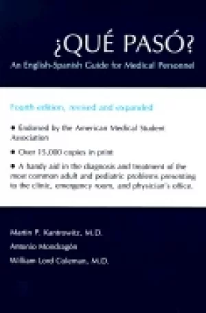 Image of que paso an english spanish guide for medical personnel