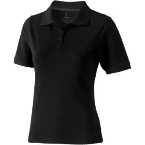 image of Elevate Calgary Short Sleeve Ladies Polo (XL) (Solid Black)