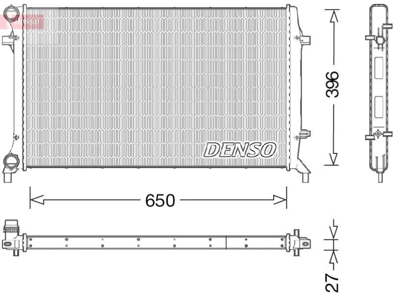 Image of DENSO Engine radiator DENSO DRM32045