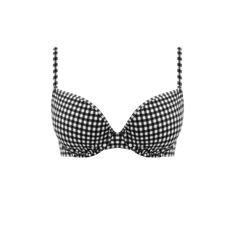 Image of Freya Womens underwired molded swimsuit top Freya Check In Noir Female 95I