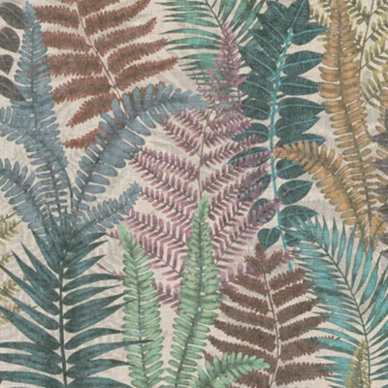 Image of Galerie Flourish Tree Leaf Multi-coloured Wallpaper FL61116, Multi FL61116