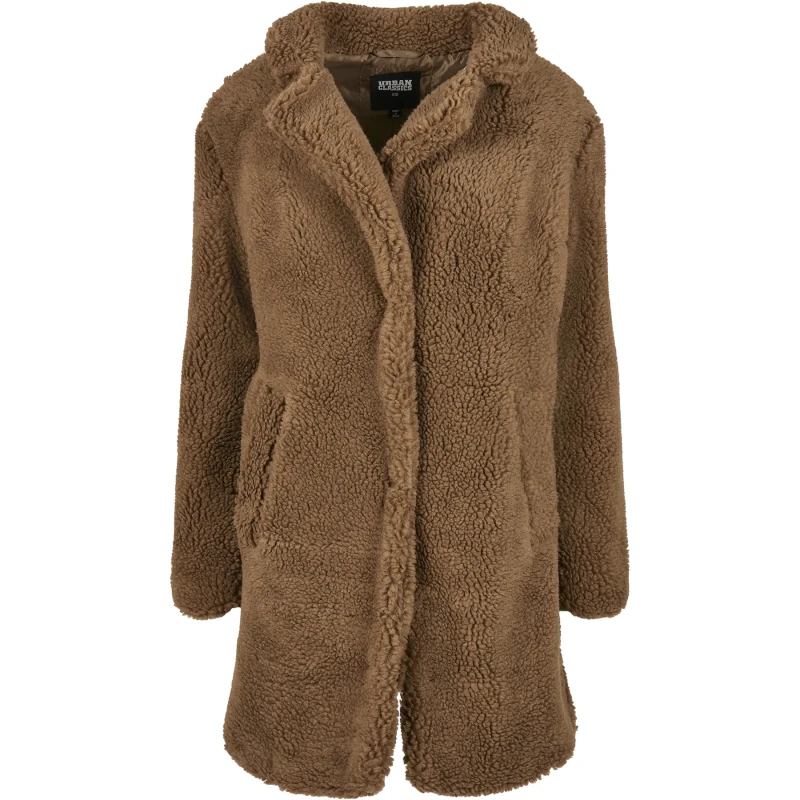 Image of Urban Classics Womens jacket Urban Classics oversized sherpa Marron Female M