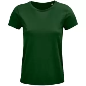 Image of SOLS Womens/Ladies Crusader Organic T-Shirt (M) (Bottle Green)