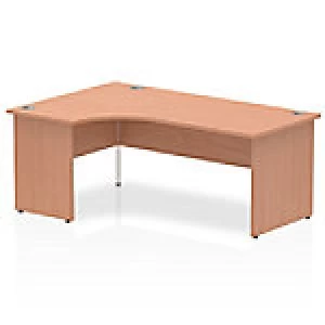 image of Impulse Panel End 1800 Left Hand Crescent Desk Beech