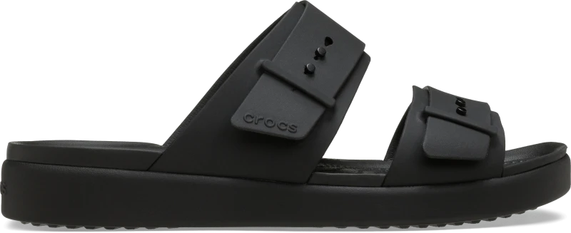Image of Crocs Women Brooklyn Buckle Low Low Sandals Black 3