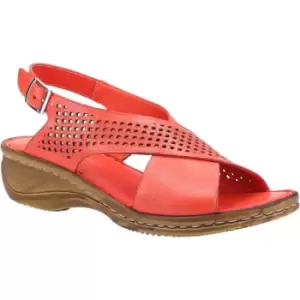 image of Fleet & Foster Judith Open Toe Sandal Female Red UK Size 6