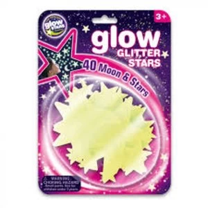 image of Brainstorm Glow Glitter Stars