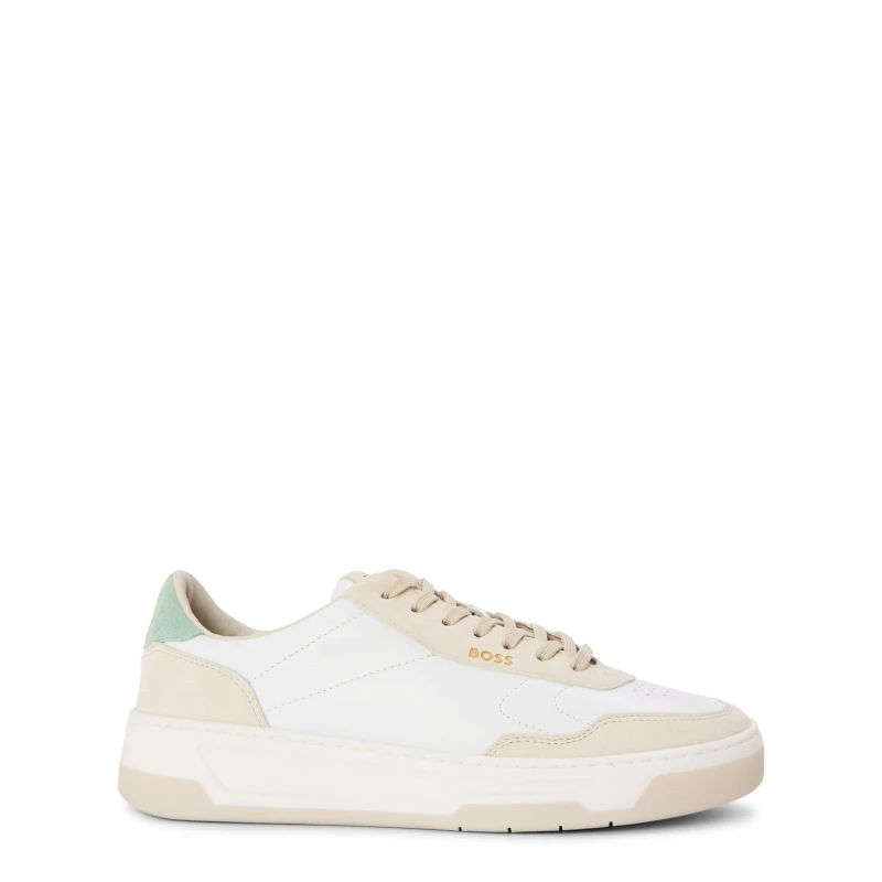 Image of Boss Womens Baltimore Low-Top Trainers Open White female 3 (36)