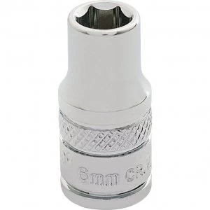 Image of Draper 1/4" Drive Polished Finish Hexagon Socket Metric 1/4" 6mm