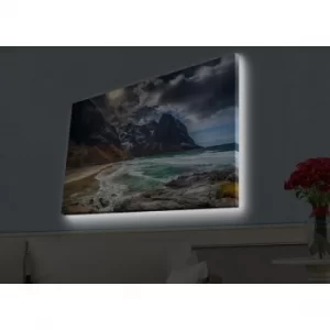 Image of 4570HDACT-020 Multicolor Decorative LED Lighted Canvas Painting