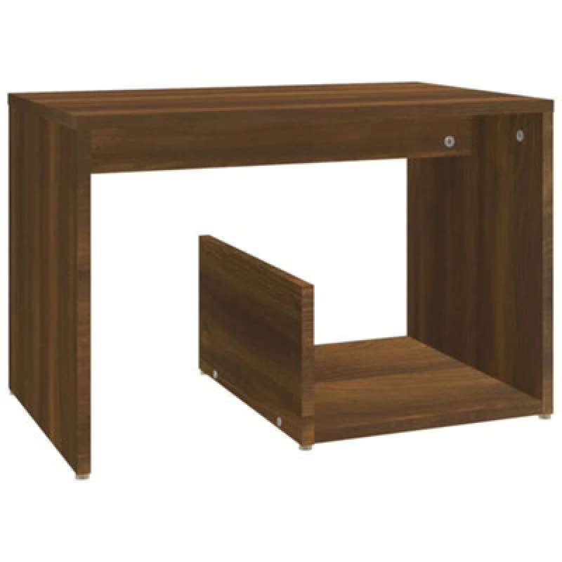 Image of Vidaxl Side Table Brown Oak 59X36X38cm Engineered Wood