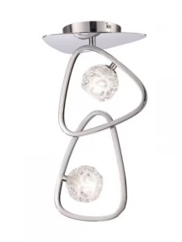 Image of Ceiling 2 Light G9, Polished Chrome