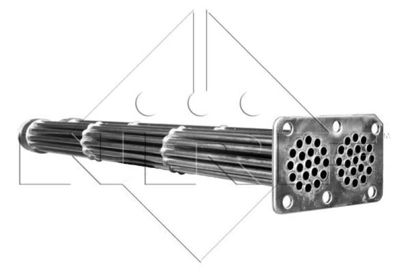 Image of NRF 48104 EGR Cooler EASY FIT with mounting parts Stainless Steel EGR Cooler (4032)