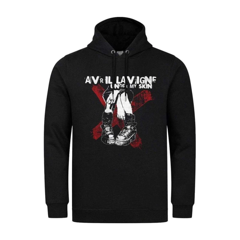 Image of Amplified Mens Under My Skin Boots Hoodie in Black Size: XS Black Male XS