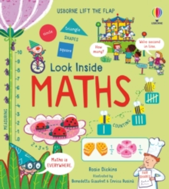 Image of Rosie Dickins Look Inside Maths Book Multi unisex