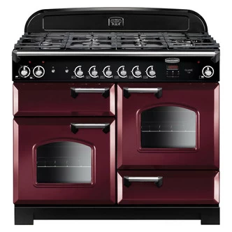 image of Rangemaster CLA110DFFCYC 116800 110cm CLASSIC DF Range Cooker CranberryChrome