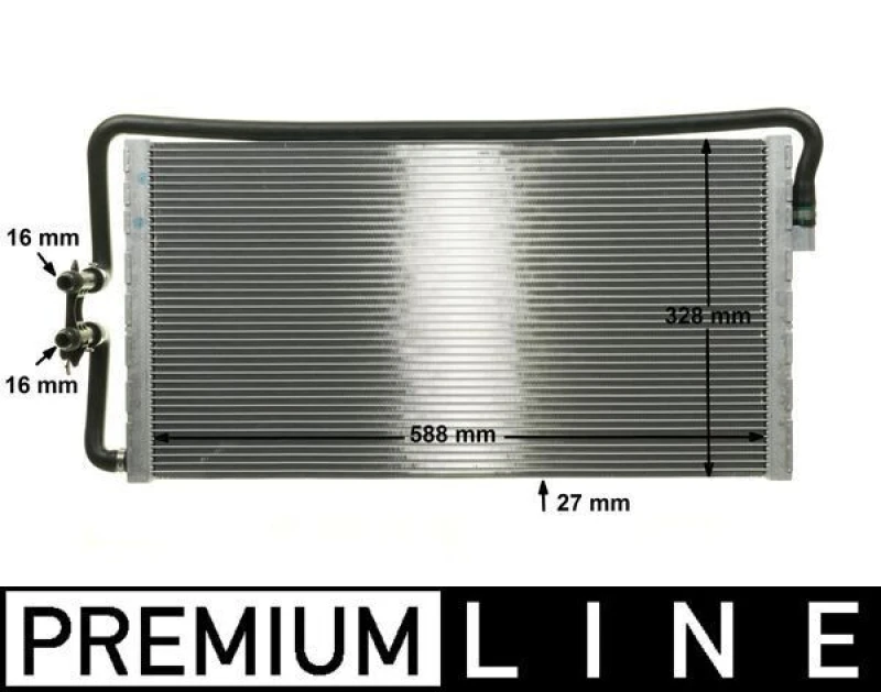 Image of Low Temperature Cooler, intercooler MAHLE CR 1044 000P