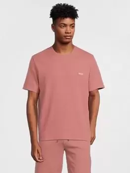 Image of BOSS Bodywear Waffle Lounge T-Shirt - Pink Size M Men
