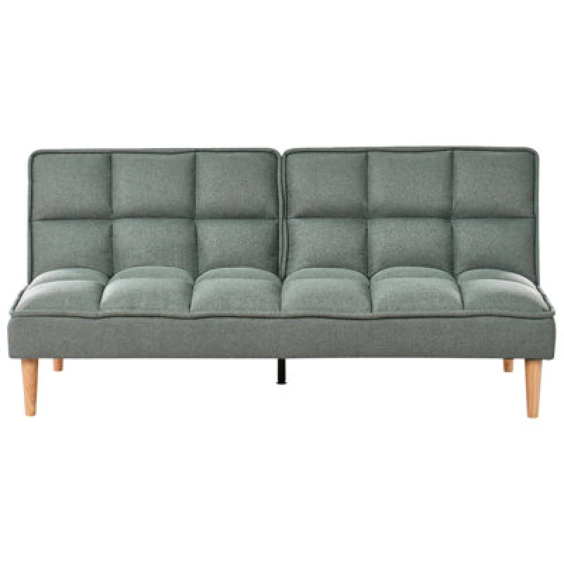 Image of Beliani Sofa Bed 3 Seater Siljan Fabric Light Green