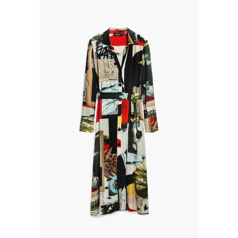 Image of Desigual Womens shirt dress Desigual Lacroix Noir Female XS
