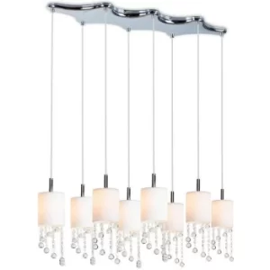 Image of Linea Verdace Tango Straight Bar Pendant Ceiling Light Chrome