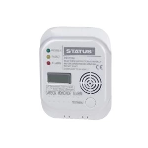 image of Status Carbon Monoxide Alarm With Batteries Included - 85dB Alarm - LCD Display