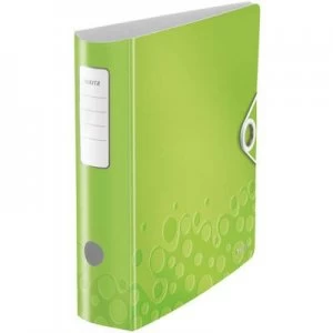 image of Leitz Folder 1106 Active WOW A4 Spine width: 82mm Green (metallic) 2 brackets 1106-00-64