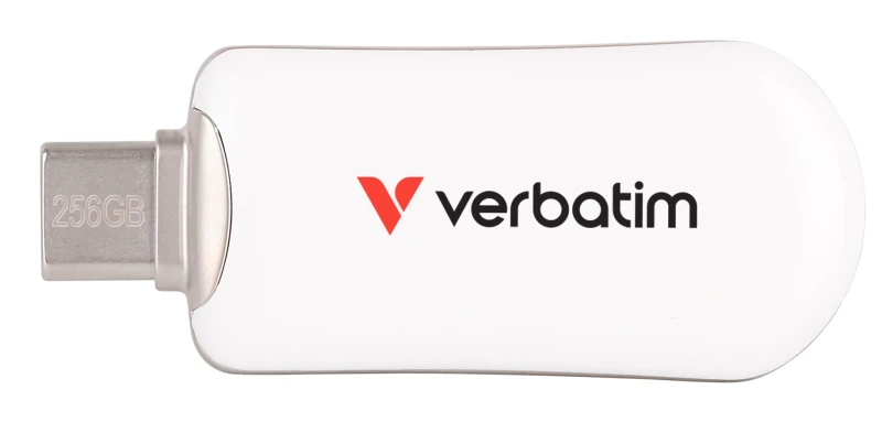 Image of Verbatim Plectra USB-C 256GB Flash Drive White 30230