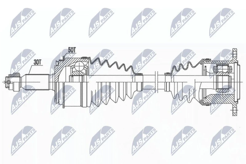 Image of NTY Drive shaft NTY NPW-MS-081