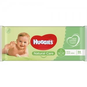 image of Huggies Natural Care Baby Wipes - 56 Wipes