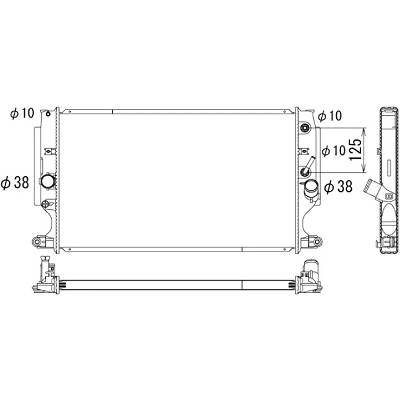 Image of Engine radiator DIEDERICHS DCM3352