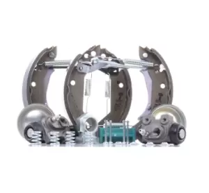 Image of HELLA Brake Set, drum brakes 8DB 355 003-671 PEUGEOT,306 Cabriolet (7D, N3, N5),205 II (20A/C),205 I Cabriolet (741B, 20D),205 I (741A/C),205 Kasten