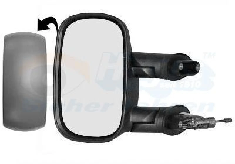 Image of VAN WEZEL Wing mirror VAN WEZEL 1636803