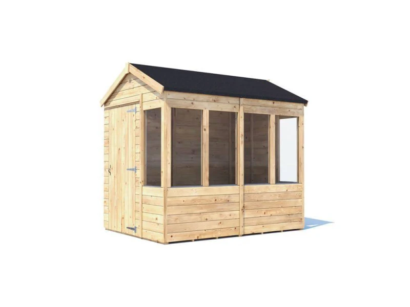 Image of Dunster House Potting Shed Apex Roof W6' X D8' (W1.8M X D2.4M) Superfelt Included Overlord Modular